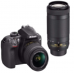 Nikon D3400 24.2MP,3 Inch FHD Snap Bridge+Lens 70-300mm,Bag,Cleaning Kit,Mini tripod,Black