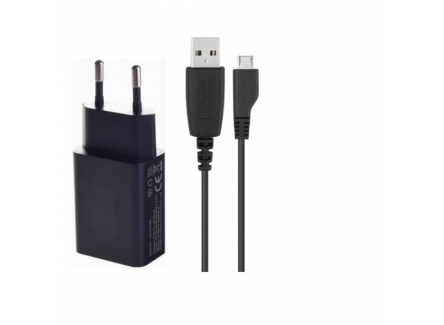 Passion4 1025 One USB Wall Charger 5V 2.4A With Micro USB Cable,Black